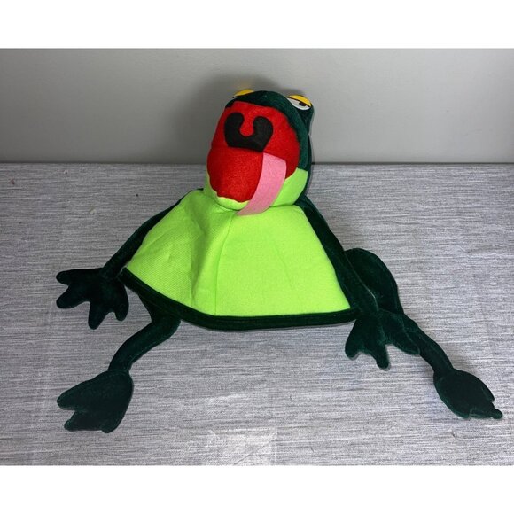 NWT Frog Hat Costume Plush Stuffed Frog Youth Halloween TCU Froggy - Picture 5 of 6